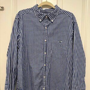 Vineyard Vines Classic Fit Shirt Mens XL - blue and white